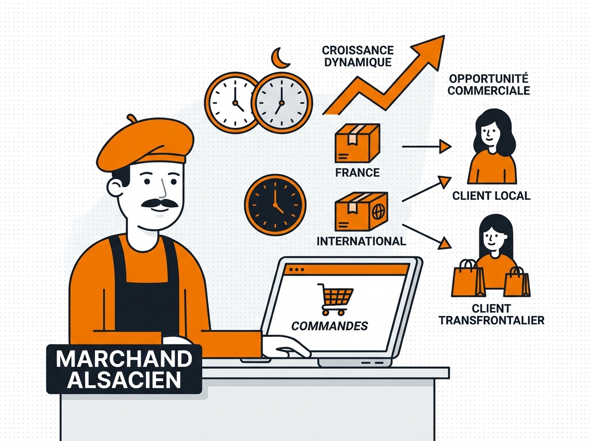 Le e-commerce en Alsace - marché en croissance pour les PME de Strasbourg, Mulhouse et Colmar